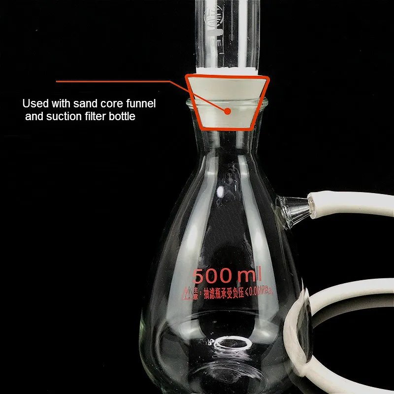고무 마개, 고무 깔때기 홀더, Buchner 깔때기 홀더, 필터 병, 삼각 플라스크, 원추형 마개, 1 세트 총 9 개