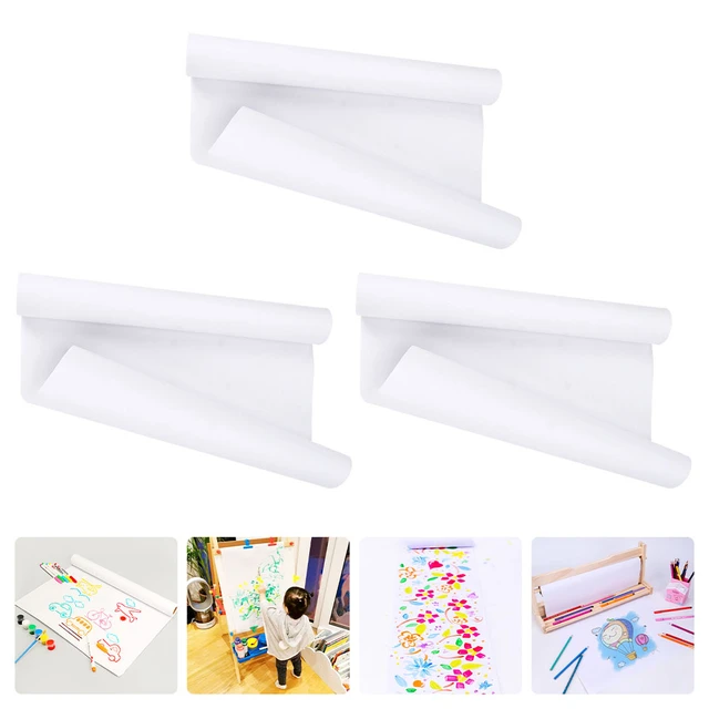 White Crafts Paper Roll Easel Paper Roll for Kids Wall Gift Wrapping Paper  30cm x 5m - AliExpress