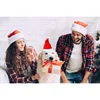 Festive Pet Santa Hat Red Soft Plush Christmas Cap for Dogs Cats Holiday Costume Accessory Cute Photo Props Christmas Decoration 5