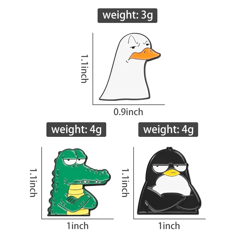 Lustige Tierzitat-Kollektion, Emaille-Anstecknadeln, Frosch, Katze, Ratte, Waschbär, Brosche, Orca, Hase, Gans, Abzeichen, Gebetsmutter, Opossum, Schmuck, Geschenk – Detail 15