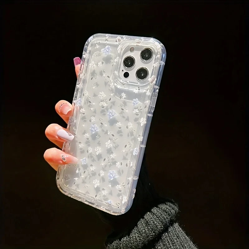 รูปสินค้า เคสโทรศัพท์ลายดอกไม้เต็มจอ สำหรับ iPhone ทุกรุ่น