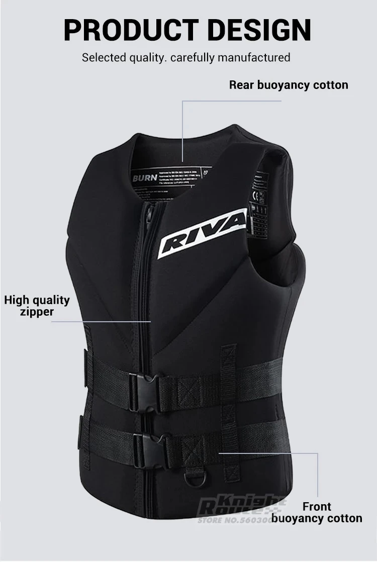 Life Vest Adults Surf Vest Kayak Wakeboard Motorboats Raft Rescue Boat Ski Water Sports Swimming Drifting Rescue Life Jacket