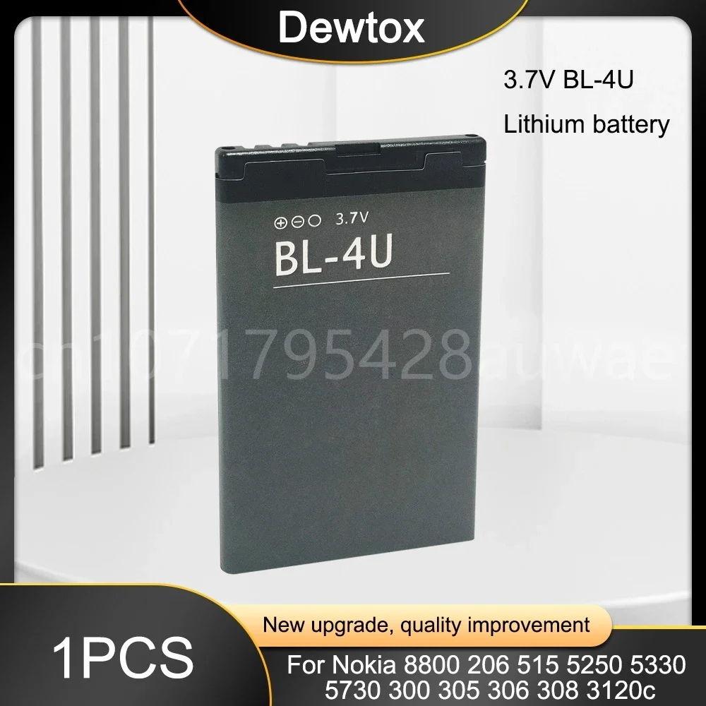 Asha 305 Nokia Asha 308 Battery 1000mAh BL-4U BL4U BL 4U Lithium