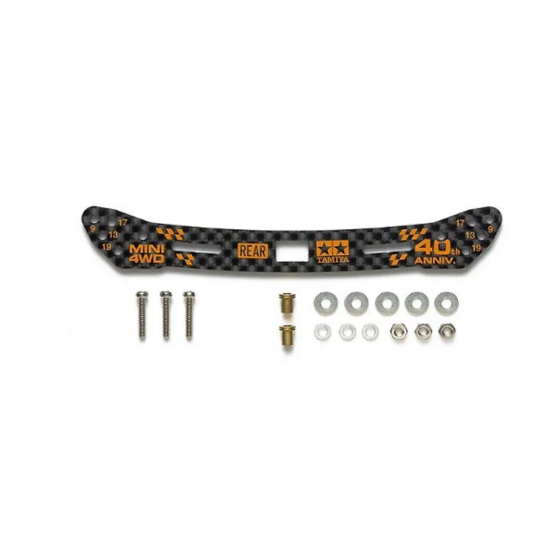 home made tamiya mini 4wd 2mm carbon front 95284 rear 95285 1set HG carbon stay for wide rear Silding damper for 1/ 32 scale car 2