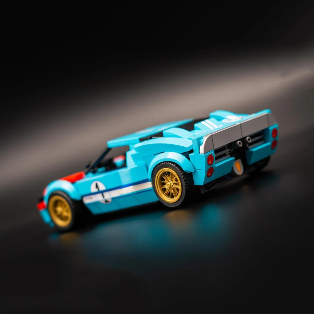 Creative Garage MOC Champion Series 330 P3 Racing GT40 Sportwagen-Bausteine, Montagespielzeug, Ziegelsteine, Geburtstagsgeschenke für Kinder – Detail 9