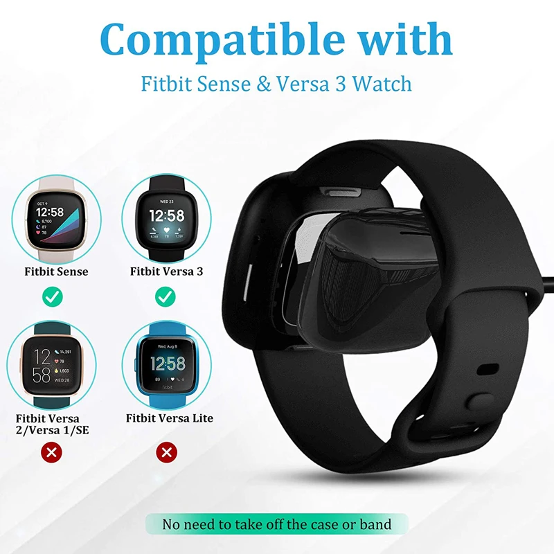 Fitbit Sense/Fitbit Versa 3  ̺, ü USB  ũ ũ ĵ ̺, Ʈ ġ Sense/Versa 3