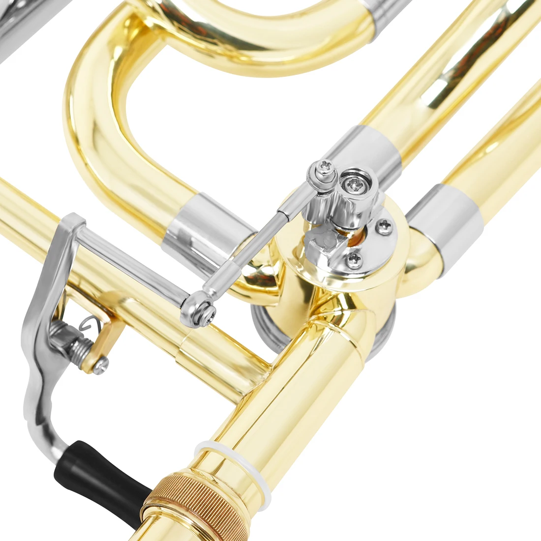 SLADE Tenor Trombone Bb Brass Lacquered Gold Plated Trombone With Case Mouthpiece Professional Brass Wind Musical Instrument