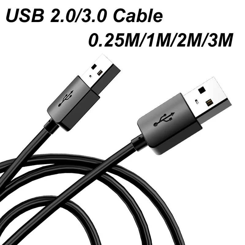 

1/2/3M USB to USB Extension Cable USB A Male to Male USB 3.0 2.0 Extender For Radiator Hard Disk TV Box Camer laptop Cooler prin