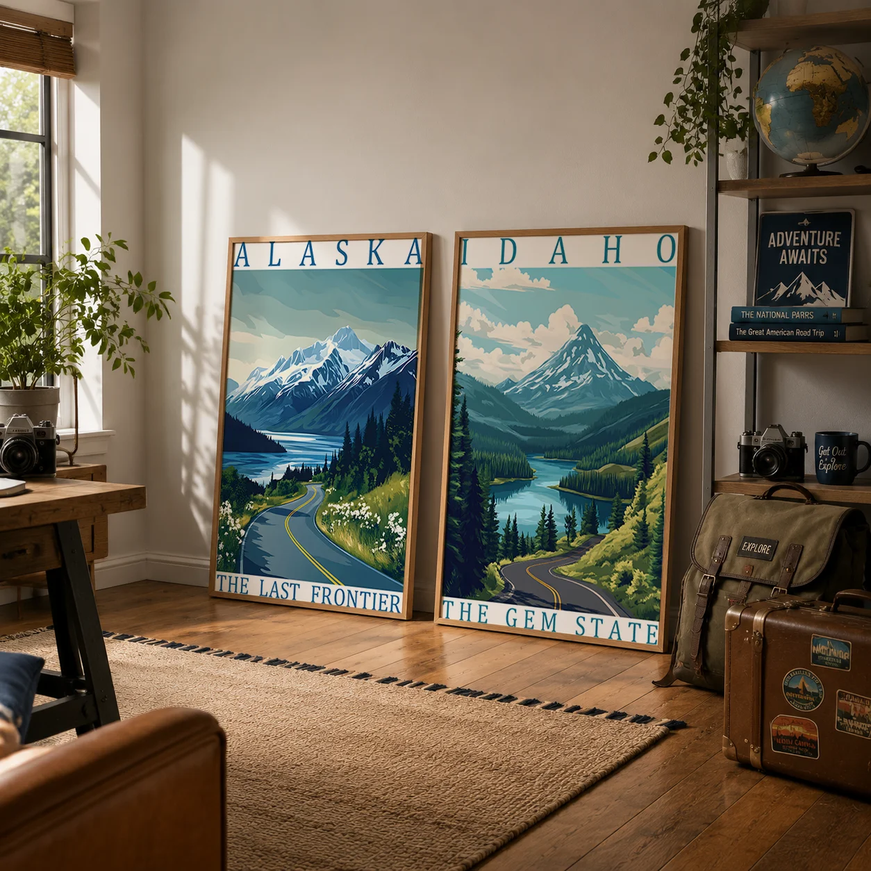 Quadro su tela estetico con immagini della natura, stile moderno, stampe di poster per la decorazione della parete di camera da letto e soggiorno - immagine 4