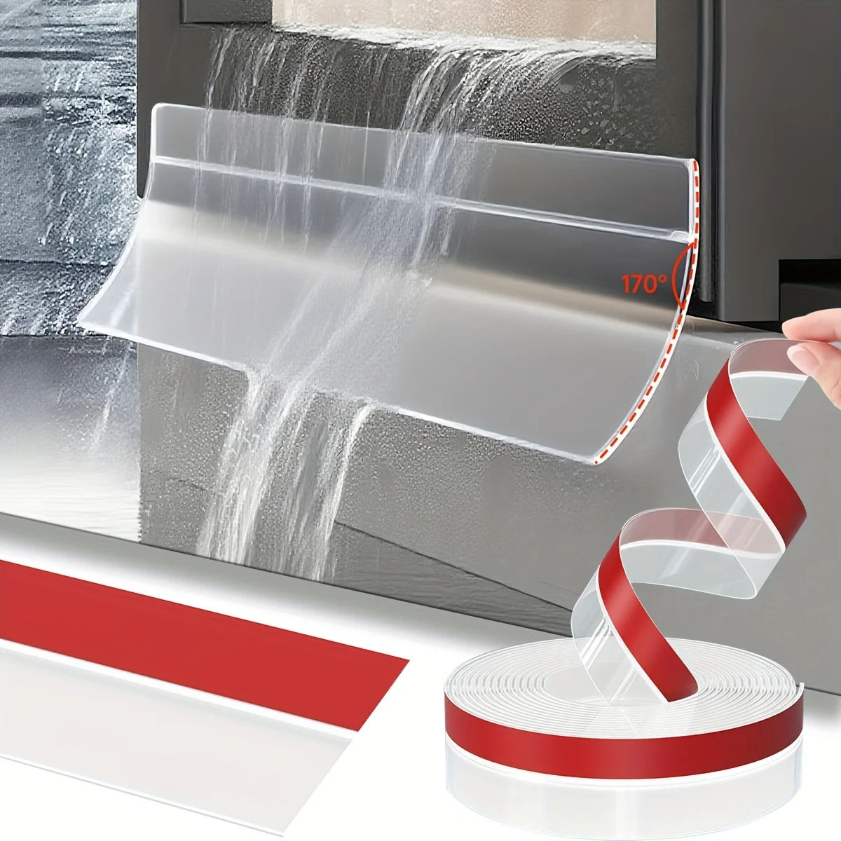 Heavy-Duty Waterproof Rain & Wind Barrier Seal Strip