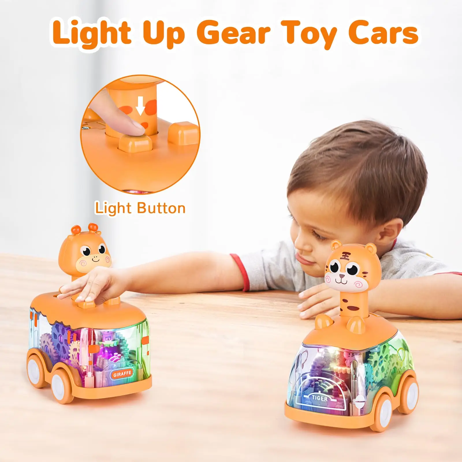 Baby Toy Press and Go Gear Car Toy for Toddlers Years Old