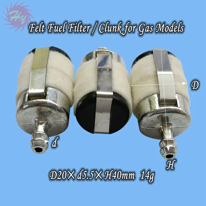 3 Pcs 펠트 연료 필터/Clunk 가스 모델 RC 액세서리