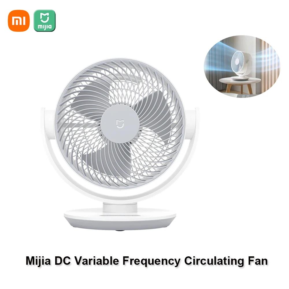 

Mijia DC Variable Frequency Circulating Fan Multi-Angle Swing Head Desktop Household Air Circulation Fan Works with Mi Home APP