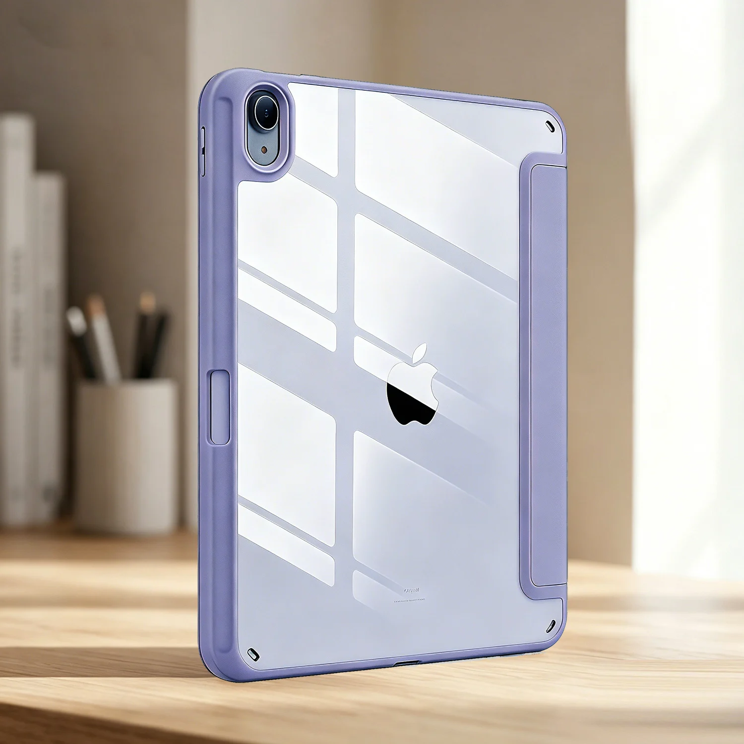 Magnetic Flip Smart Cover with Pencil Holder