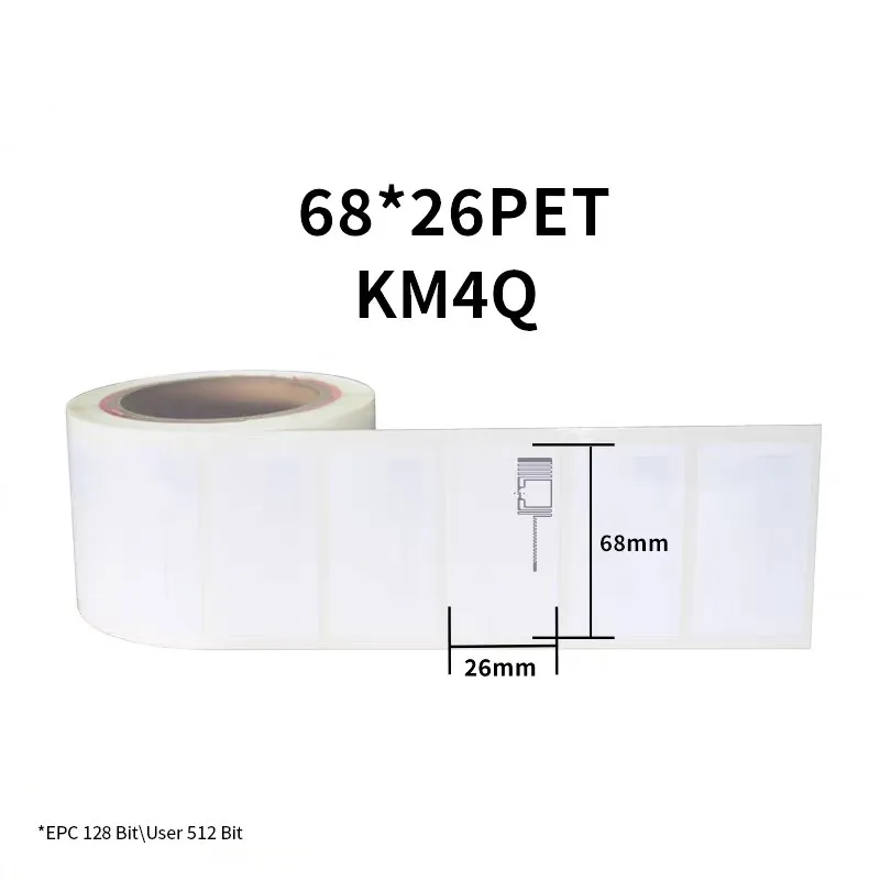 1000개 UHF 쥬얼리 태그 RFID 쥬얼리 쥬얼리 관리용 자체 접착 라벨 스티커 RFID 태그