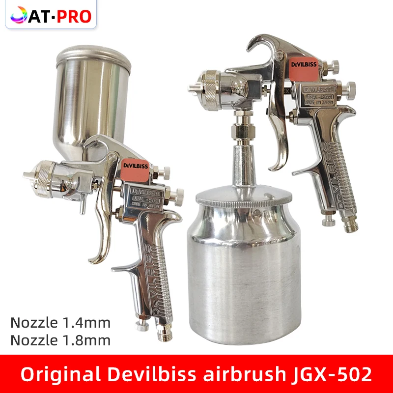 Pistola A Spruzzo Devilbiss Originale Jgx-502 Ugello Per Pistola A Spruzzo Per Auto 1.4 / 1.8Mm Pistola A Spruzzo Per Vernice A Gravità Pneumatica