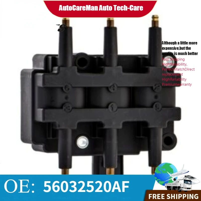 

Fit for CHRYSLER DODGE JEEP 3.3L 3.8L IGNITION COIL 56032520AF 56032520AE
