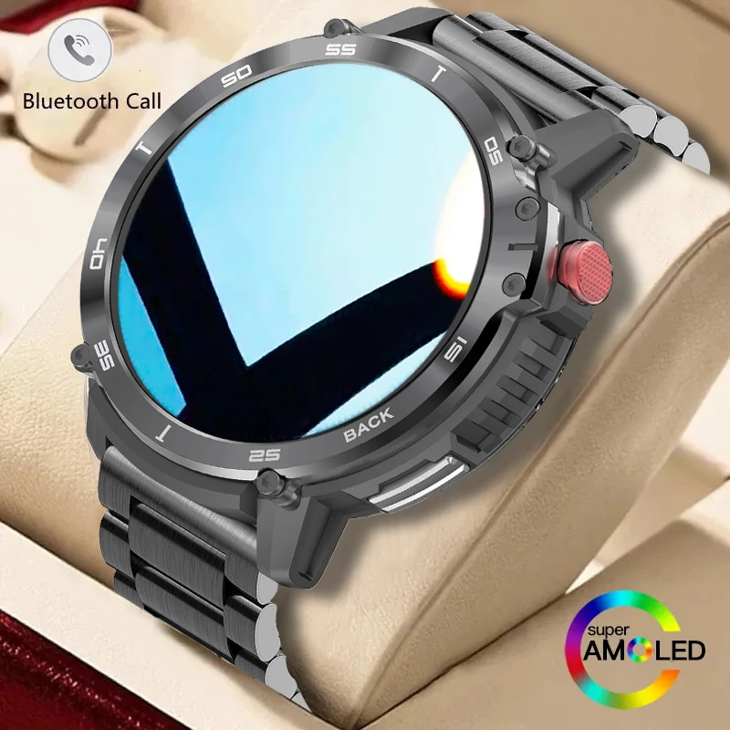 

Outdoor Smart Watch Men 4G ROM 1G RAM 1.60" Display Voice Calling Sports Watches Local Music Playback Waterproof Men Smartwatch
