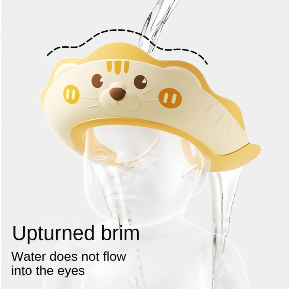 New Shampoo Artifact Baby Shower Cap Hair Shield Ear Protection Hair Wash Hat Adjustable Safe Bath Head Cover Kids