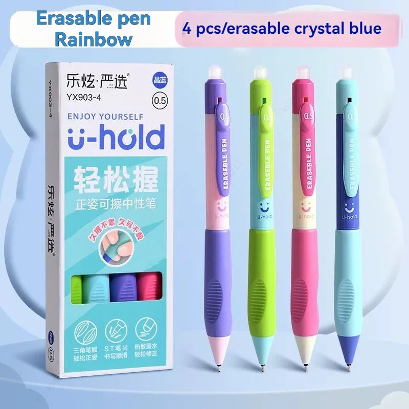 Einziehbare, löschbare Gelstifte, feine Spitze 0,5 mm, Machen Sie Fehler verschwinden, blaue Tinte für Notizen und Kreuzworträtsel – Detail 5