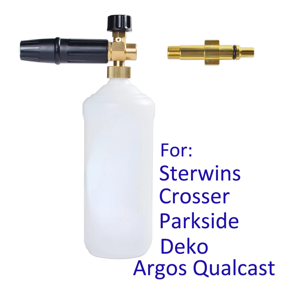 

Foam Generator snow foam lance soap gun foam nozzle for Sterwins Crosser Parkside Deko Argos Qualcast High Pressure Car Washer