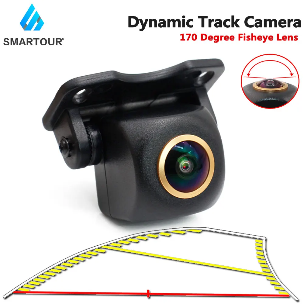 

Intelligent Dynamic Trajectory Tracks Rear View Camera HD Reverse Backup Camera for Car Auto Reversing Parking Assistance Intell