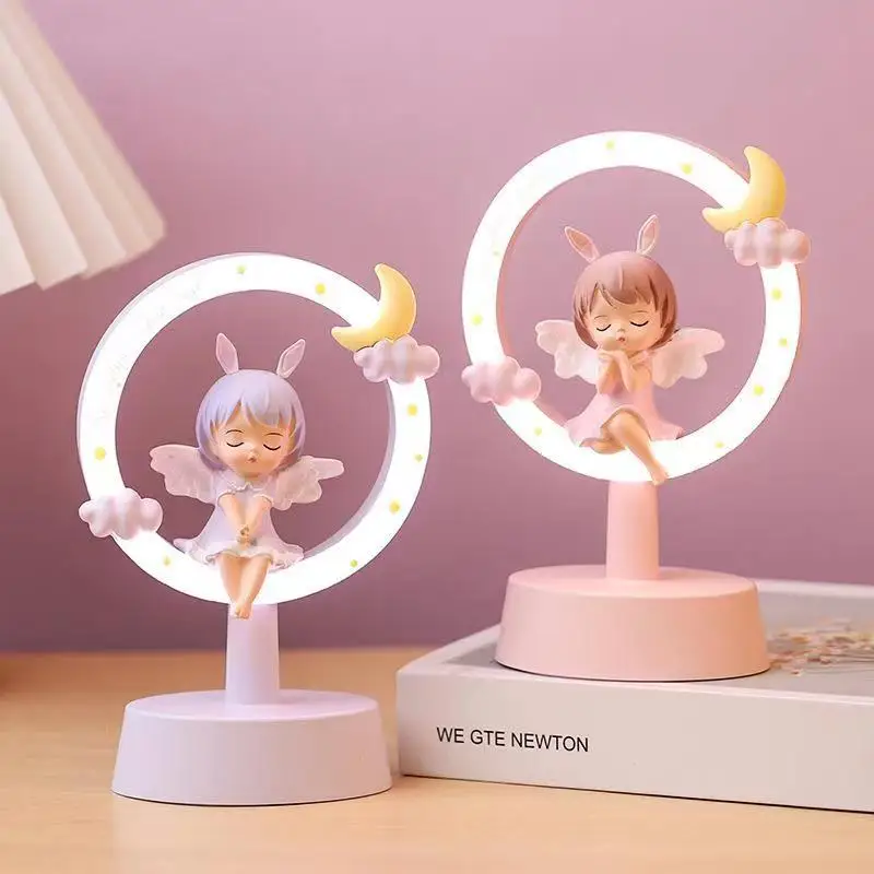 

Ballerina LED Table Lamp for Bedroom, USB Charge Power, Bedside Lamps for Girls Room, Kids Birthday Xmas Gift, Nightlight, DC 5V