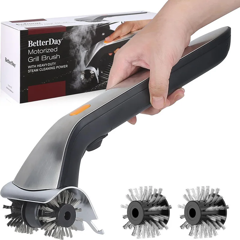 Electric Steam BBQ Brush Stainless Steel Wire BBQ Brush Grill