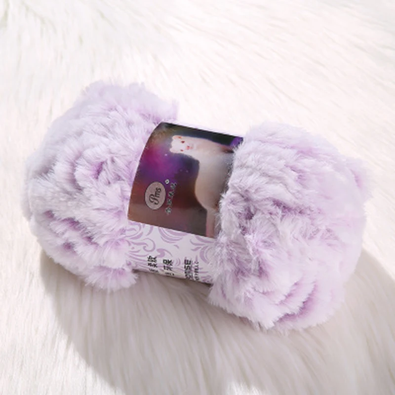 50G/Ball Imitation Mink Wool Yarn Faux Fur Yarn Cashmere For Hand Knitting  Crochet Sweater Thread