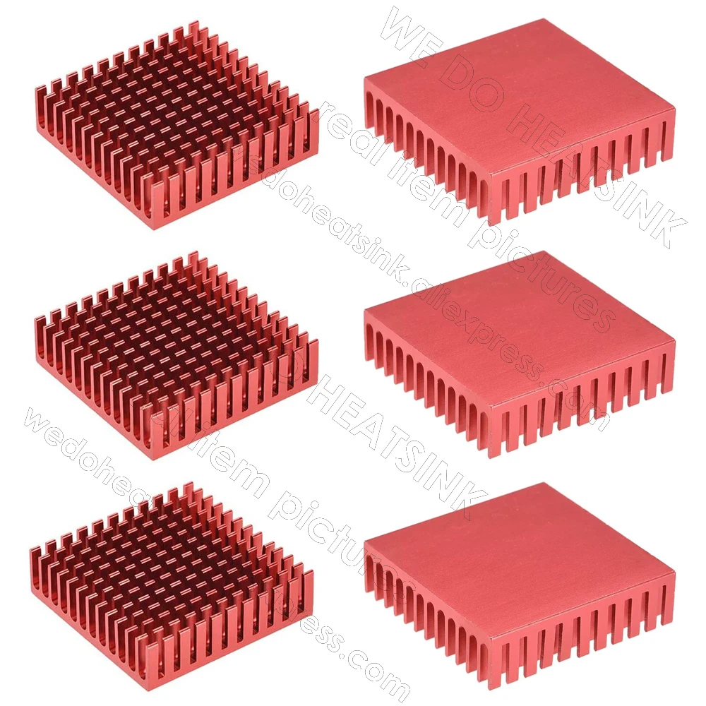 WE DO HEATSINK 40x40x11mm Without or With Thermal Pad 3D Printer Parts Black Aluminum Heatsink for Nema17 42 Stepper Motor