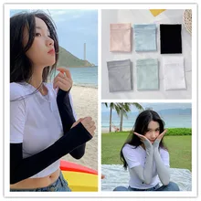 

2 Pairs Men Women Arm Warmers Summer Arm Sleeves Sun UV Protection Outdoor Drive Sport Travel Arm Warmers White Black Arm Cover