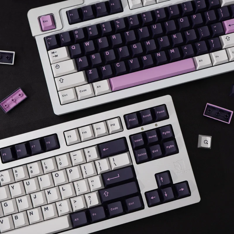 Gmk Ametista Keycap Conjunto para Teclado Mecânico Double Shot Keycaps Perfil Cereja 61 64 68 84 87 96 104 Conjunto Grande 253 Chaves - Imagem 5