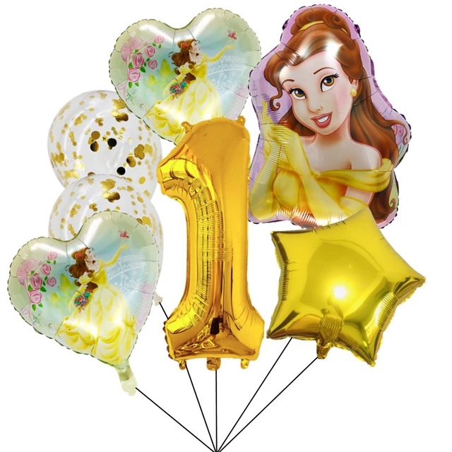  Princess Party 3rd Birthday Balloon Bouquet Decorations 7PCS  Princess Foil Balloons For Girls Birthday Baby Shower Princess Themed Party  Decorations (4th Birthday) : Toys & Games