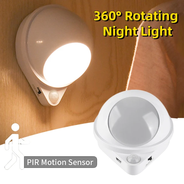 Dropship Led Night Light USB Charging Motion Sensor Round Energy-saving Led  Lamps Bedroom Sound/Light Control For Corridor Home Bathroom to Sell Online  at a Lower Price