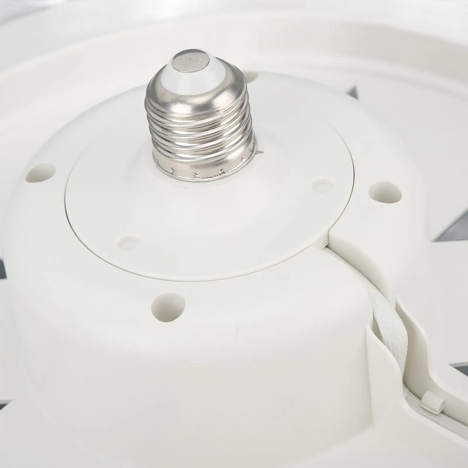 60W Dimmable 11.8-Inch Ceiling Fan Light with Remote Control, 3 Speeds, 5 Blades, 360&deg; Rotation