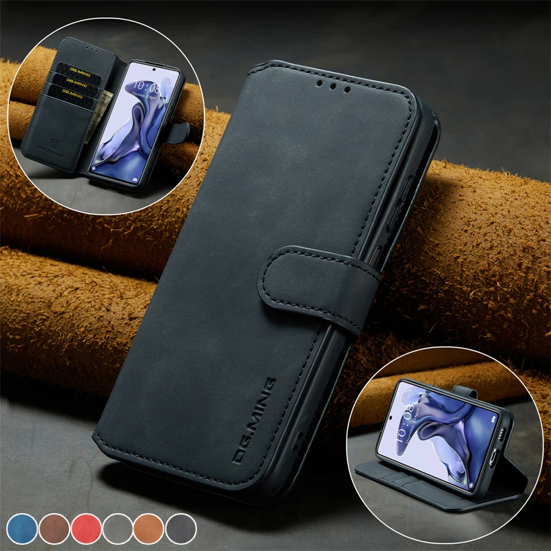 

Retro Leather Flip Card Slot Phone Cover for Xiaomi Redmi Note 10 Pro Max 10X 9 9S 9T 8T 8A Luxury Wallet Stand Back Case Hoesje
