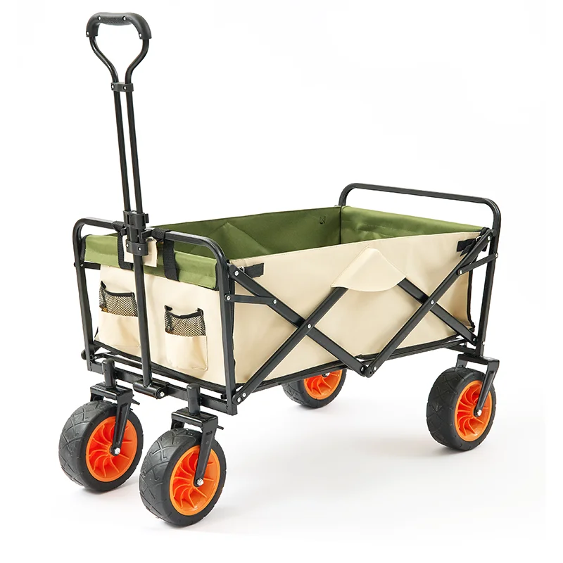 

YY Outdoor Foldable Camp Cart Camping Cart Lever Car Cart Picnic Cart