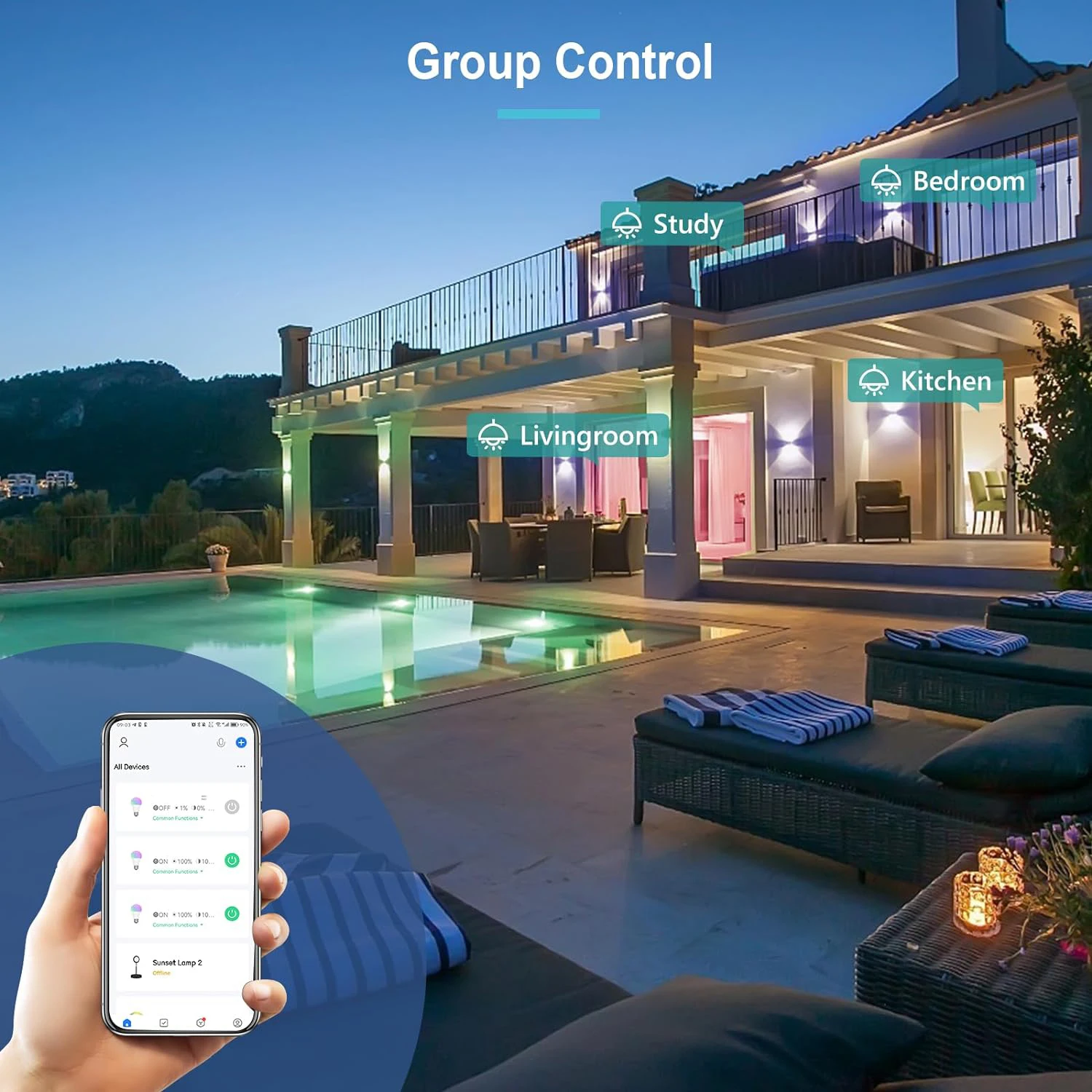 Tuya Bluetooth Smart Dragon Ball Bulb E27 Base 220V RGBCW Smart Life APP Light Color Changing Music Sync Group Control smart led light bulbs smart led lights