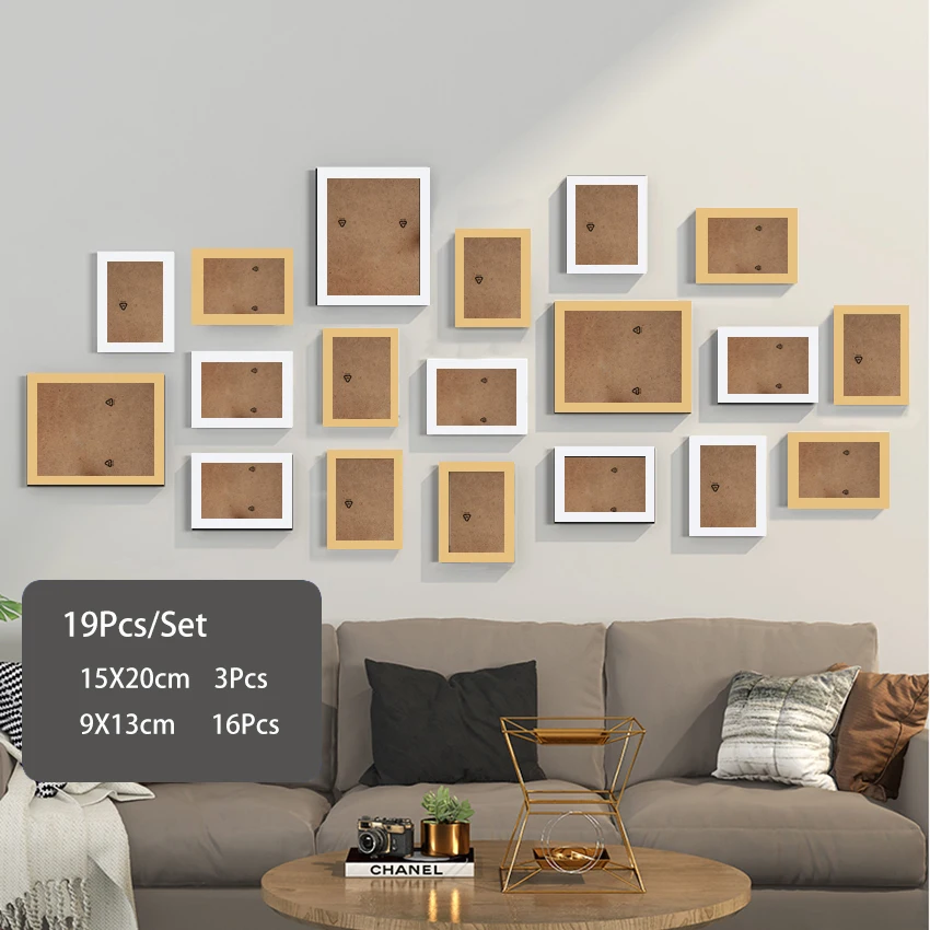 white wood 19Pcs