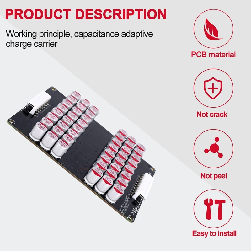 12S 13S 14S 15S 16S Active Equalizer Balancer Lifepo4 Lipo LTO Battery Energy Equalization Capacitor BMS Board