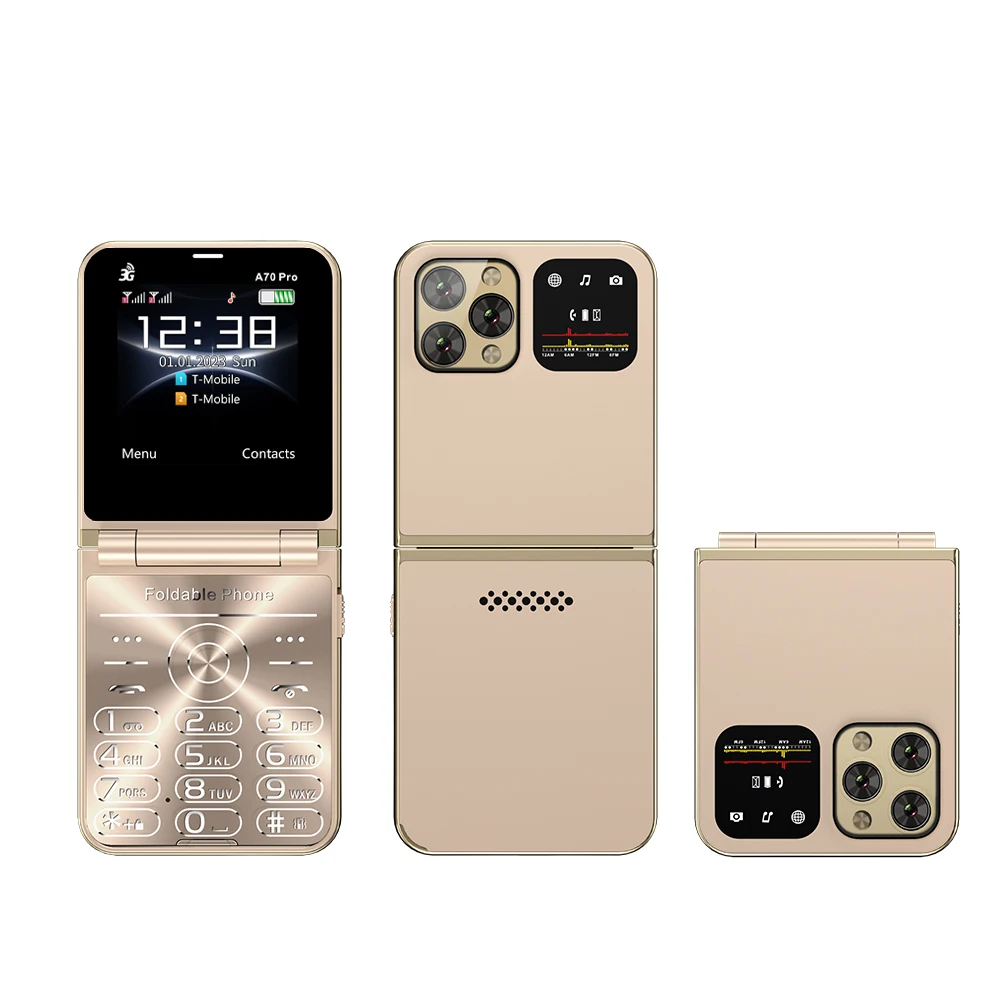 سيرفو A70 برو هاتف محمول قابل للطي 3G WCDMA سرعة ا...