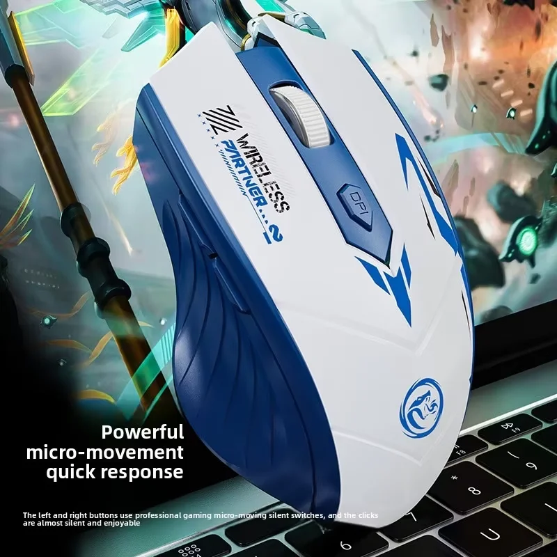 Rechargeable Wireless Mouse 2.4Ghz Gaming Computer Bluetooth Mouse 1600DPI Ergonomic Gamer Mice For PC Office Laptop
