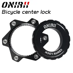 ONIRII Disc Center Lock Hub Conversion Mountain Centerlock to 6-hole Bike Brake Adapter Outdoor Cycle Biking Entertainment New