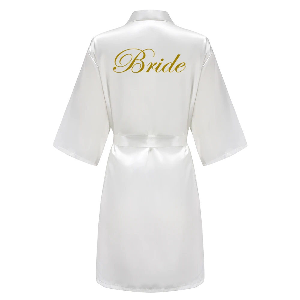 Rose Gold Kimono Satin Women Bathrobe Wedding Sister Mother of the Bride Groom Bridesmaid Robes 2