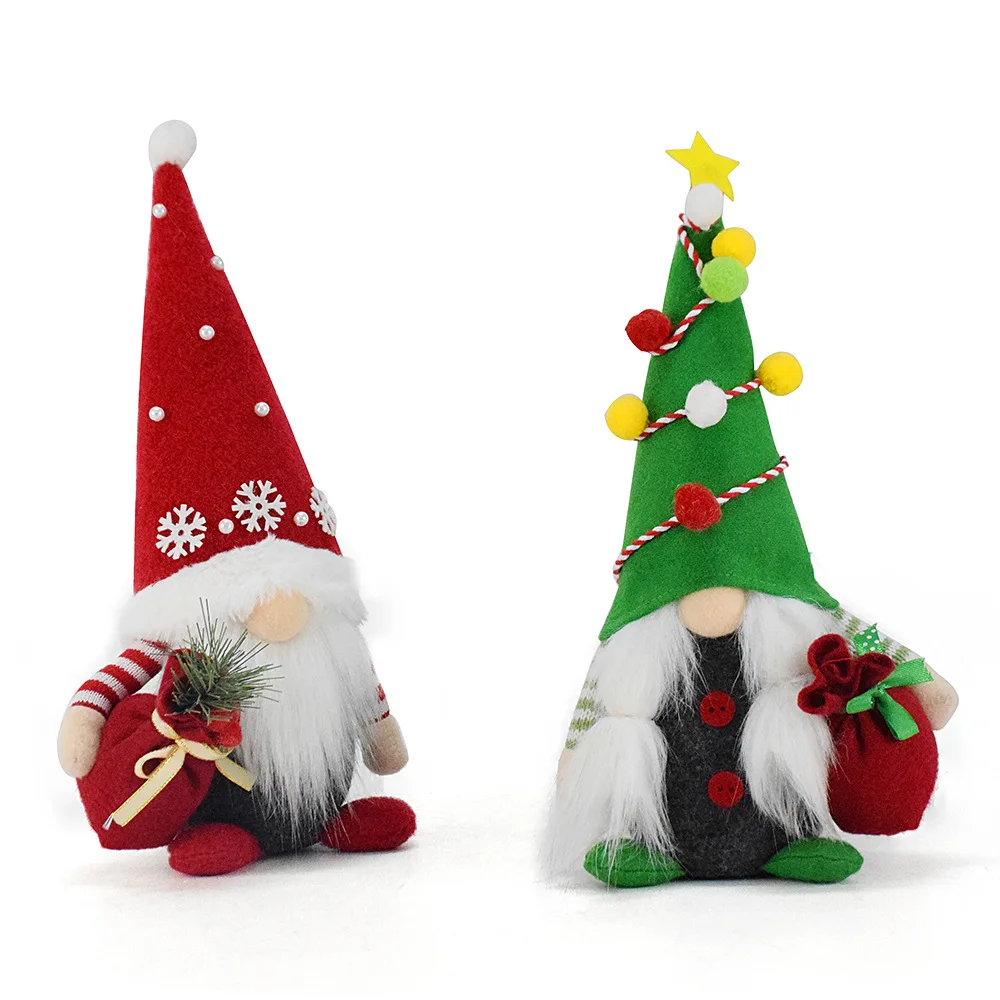 Christmas Faceless Doll Doll Gnome Gnome Ornaments Christmas Holiday Decorations Ragdoll Gnome