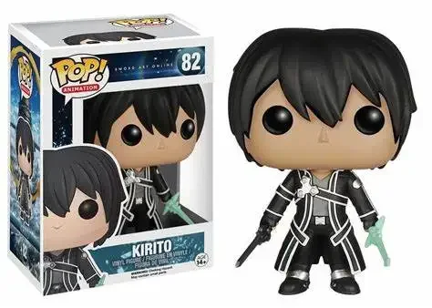 thumbnail image 5 of Figura de acción de vinilo Funko Pop Animation Sword Art Online: Kirito n.° 82, colección de juguetes para niños, regalos, 5 of 5