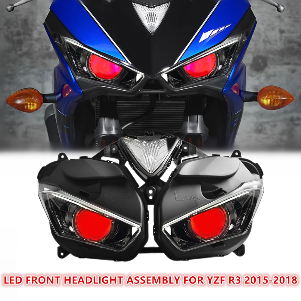 Kt Full Led Headlight For Yamaha R3 R25 2015-2018 V2 - Motorcycle Light  Assembly - AliExpress