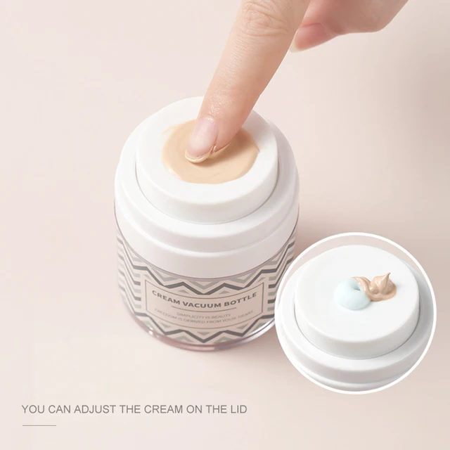 Műanyag Arckrém Palack Hordozható Vákuumkrém Arcszérumhoz - Image 3