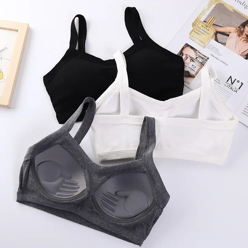 Women Lingerie Bra Seamless Push Up Beautiful Back Bras Cotton Sports Tops Bralette Female Tube Top With Chest Pad