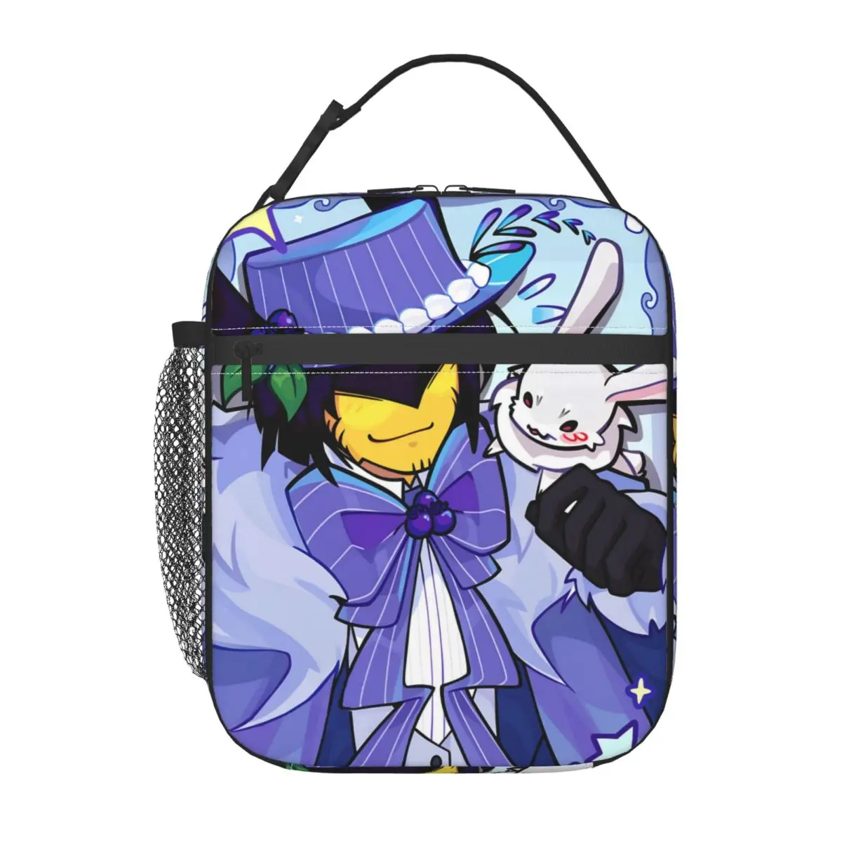 Forsaken Character Chance X Mafioso 도시락 가방 소녀용 그래픽 디자인 도시락 상자 카와이 학교 쿨러 가방 옥스포드 토트 푸드 백